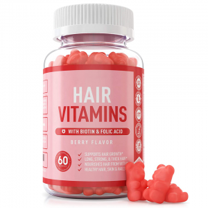 Biotin Hair Vitamins Gummies Bears Candy OEM shape color