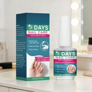 3-DAY NAIL CARE – Repair Weak Nails in Just 3 Days， Deep Hydration + Zero Formaldehyde + Mirror Shine， All-in-One Nail Strengthener & Top Coat
