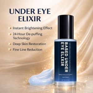 UNDER EYE ELIXIR – Instant Brightening + 24H De-Puffing， Deep Repair & Fine Line Reduction， Advanced Eye Serum for Awakened， Youthful Eyes