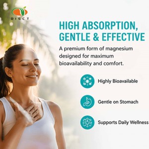 MAGNESIUM GLYCINATE Elite Capsules – Ultra‑High Absorption， Calm Mind & Deep Sleep Support， Stomach‑Friendly Formula for Daily Relaxation