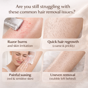 Ready to Ship Gentle Hair Removal Cream – Fast & Effective Depilatory Cream for Face & Body， Removes Unwanted Hair in Minutes with Smooth Lasting Results， Sensitive Skin Formula Enriched with Aloe Vera & Lanolin