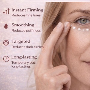 Ready to Ship Instant Firming Eye Cream – Fast-Acting Lift & Tighten Formula for Under-Eye Bags， Fine Lines & Wrinkles， Advanced Anti-Aging Moisturizer for All Skin Types