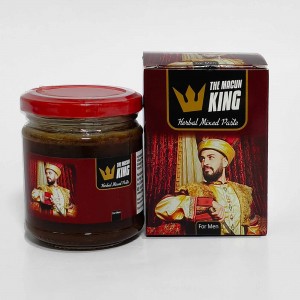 Glass Jar Pack The Macun King Herbal Mixed Paste Honey – Premium Men’s Power Honey Blend with Tongkat Ali & Ginseng， Natural Energy Booster for Male Stamina， Vitality & Adult Health