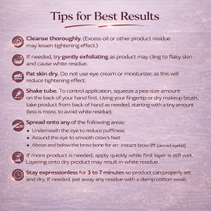 Ready to Ship Instant Firming Eye Cream – Fast-Acting Lift & Tighten Formula for Under-Eye Bags， Fine Lines & Wrinkles， Advanced Anti-Aging Moisturizer for All Skin Types