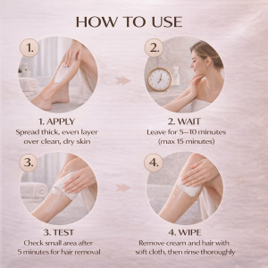 Ready to Ship Gentle Hair Removal Cream – Fast & Effective Depilatory Cream for Face & Body， Removes Unwanted Hair in Minutes with Smooth Lasting Results， Sensitive Skin Formula Enriched with Aloe Vera & Lanolin