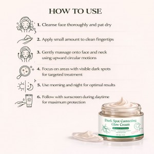 Ready to Ship Dark Spot Correcting Glow Cream – Advanced Brightening Formula for Hyperpigmentation， Sun Spots & Acne Marks， Illuminating Moisturizer for Even Skin Tone & Radiant Glow