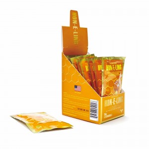 Caramel Honey Bliss Sticks – Rich Buttery Caramel Infused Natural Honey for Men & Women， Fast Dissolving Oral Strips for Daily Energy， Focus & Wellness