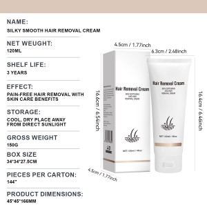 Ready to Ship Gentle Hair Removal Cream – Fast & Effective Depilatory Cream for Face & Body， Removes Unwanted Hair in Minutes with Smooth Lasting Results， Sensitive Skin Formula Enriched with Aloe Vera & Lanolin