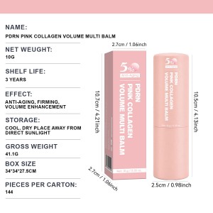 Ready to Ship PDRN Pink Collagen Volume Multi Balm – High-Concentration PDRN Complex， Multi-Action Volume Effect， Instant Firming & Hydration， Visible Youthful Radiance for Face & Neck