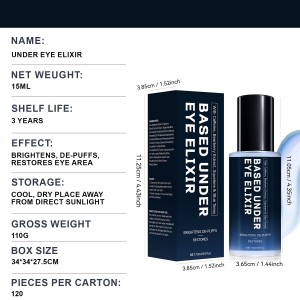 UNDER EYE ELIXIR – Instant Brightening + 24H De-Puffing， Deep Repair & Fine Line Reduction， Advanced Eye Serum for Awakened， Youthful Eyes