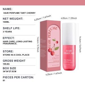 Ready to Ship Hair Perfume – Revitalizing Mist with Long-Lasting Pleasant Scent， Lightweight Fragrance Spray for Hair， Nourishes & Freshens Between Washes， All-Day Silky Aroma