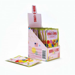 Candy Cane Honey Sticks – Sweet Natural Energy for Men & Women， Fast Dissolving Oral Honey Strips for Daily Vitality， Focus & Wellness