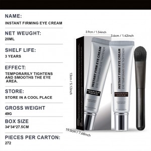 Ready to Ship Instant Firming Eye Cream – Fast-Acting Lift & Tighten Formula for Under-Eye Bags， Fine Lines & Wrinkles， Advanced Anti-Aging Moisturizer for All Skin Types