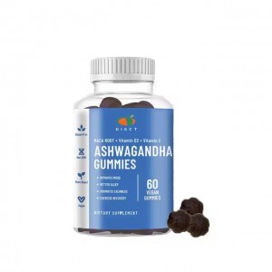 Free Samples Vegan Gluten Free Ashwagandha Gummy Immune Support Better Sleep Health Supplement