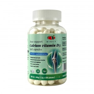 Private Label factory price Calcium Vitamin D3 Soft Gel Capsules for growth bone supplement