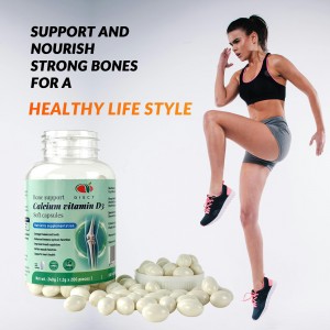 Private Label factory price Calcium Vitamin D3 Soft Gel Capsules for growth bone supplement