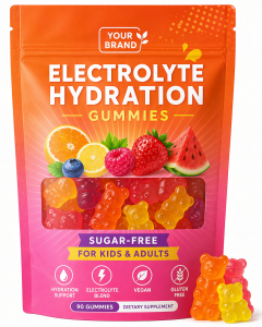 Electrolyte Gummy for Sports Energy Booster with Calcium Magnesium Vitamin C