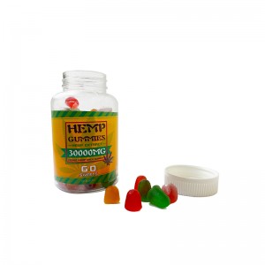 Stress Relief nerve support Gummy Bear with Hemp Oil, 100% Natural Hemp Candy Supplements