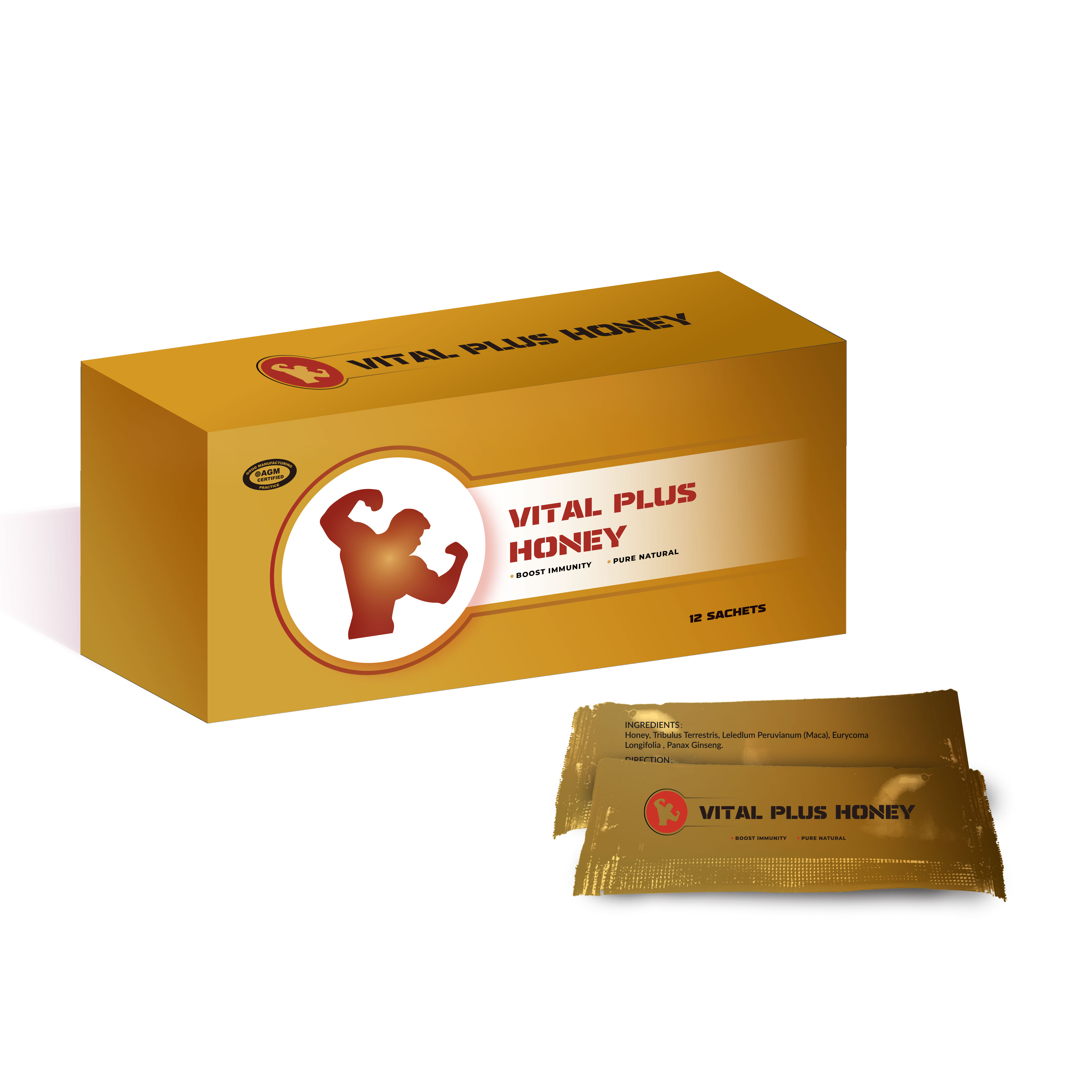 Thai Black Honey Male Supplement – 20g X 3 Packs + $10 Bonus Pack – Organic Men's Health