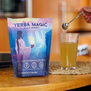 Private Label 3-in-1 Super Drink Yerba Mate Instant Tea Powder for Energy, Brain Fog Buster As  Nootropics Supplement