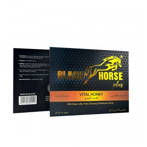 dual effect fast and long time delay men enhancement black horse vital plus honey
