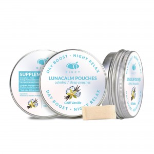 hot selling new customized calm pouches for stress relief with Ashwagandha L-Theanine for sleep improvement