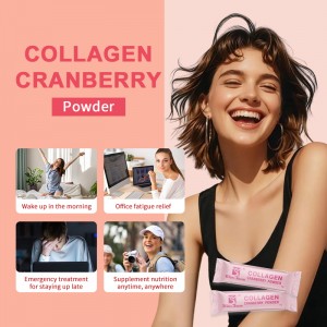 New Stock Collagen Cranberry Powder for Skin Beauty and Urinary Tract Support