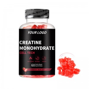 Private Label Pre-Workout Fitness Vitamin Supplement Creatine Monohydrate Magnesium Gummy