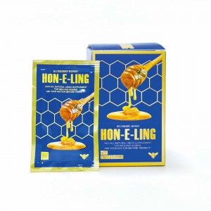 Blueberry Burst Honey Sticks – Naturally Sweet Wild Blueberry Infused Honey for Men & Women， Fast Dissolving Oral Strips for Daily Energy， Focus & Wellness