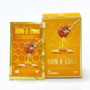 Caramel Honey Bliss Sticks – Rich Buttery Caramel Infused Natural Honey for Men & Women， Fast Dissolving Oral Strips for Daily Energy， Focus & Wellness