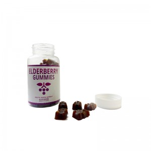 OEM Elderberry gummy herbal supplement with zinc and vitamin C immune and joint support
