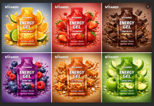 Customized flavors Sports Energy Gel Fast Absorbing Carb Gel with Electrolytes and Caffeine