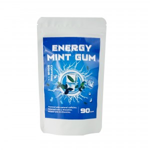 customized energy booster vitamin B 12 mint gum for focus and memory supplements