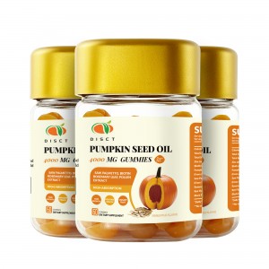 private label Pumpkin Seed Oil Gummies for Prostate  Urinary Tract Support and skin beauty