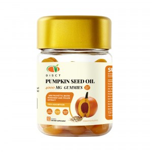 private label Pumpkin Seed Oil Gummies for Prostate  Urinary Tract Support and skin beauty
