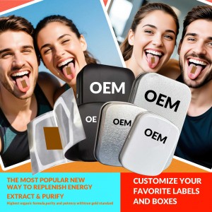 Ready in stock hot selling shilajit oral strips Fast Dissolving Oral Film for energy booster supplements