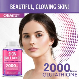 Natural Skin Beauty Whitening Capsule Glutathione 5000 MCG