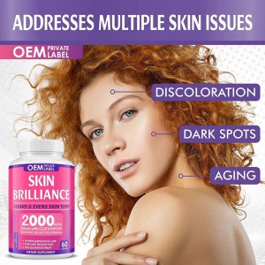Natural Skin Beauty Whitening Capsule Glutathione 5000 MCG