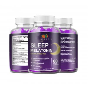 private label good dream Melatonin vitamin support sleep gummy candy for men and women memory improvement