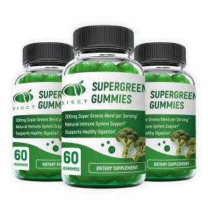 private label supergreens gummies with weight loss and Digestion support
