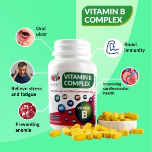 Ready in stock Vitamin B Complex tablets Includes Methylated Folic Acid & Full Spectrum B Vitamins